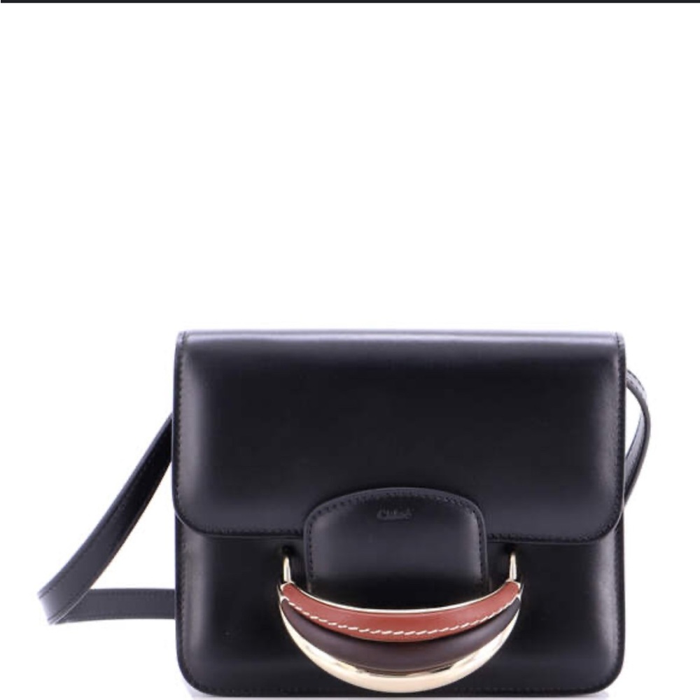 Chloe Katie Crossbody Bag - Black Leather